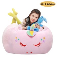 Pink unicorn bean bag chair