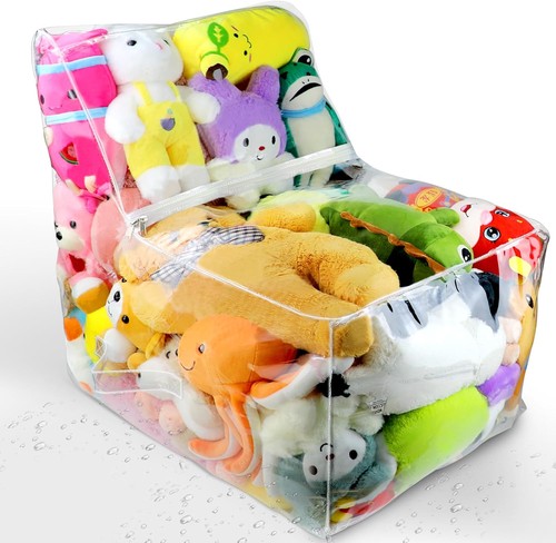 Clear stuffed animal bean bag - animal,